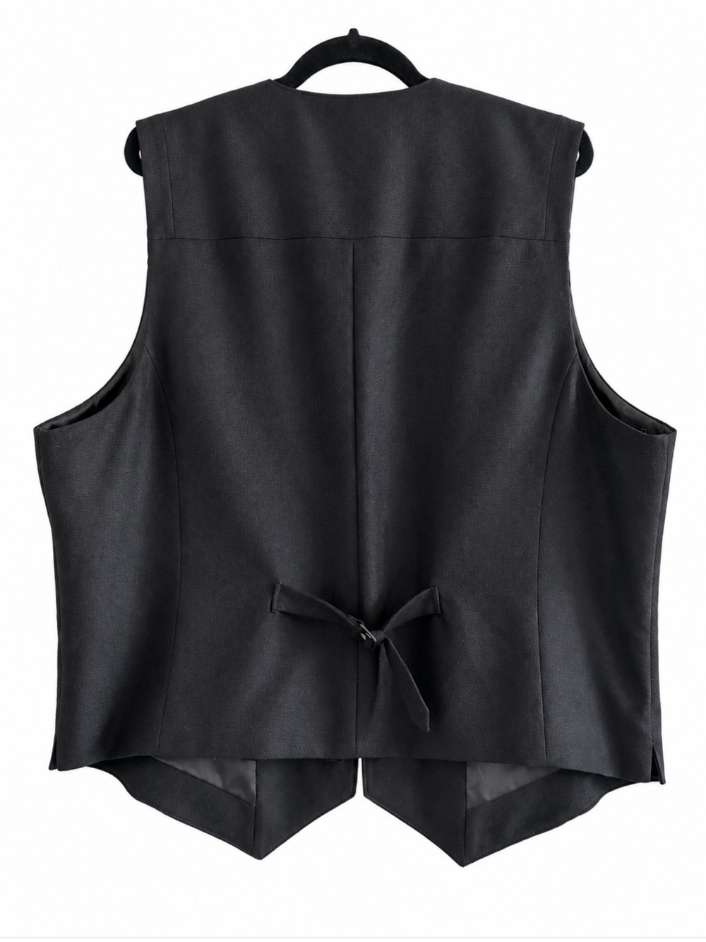 Apt. 9 Black Formal Dress Vest XXL Men’s Suit Waistcoat - Picture 2 of 4